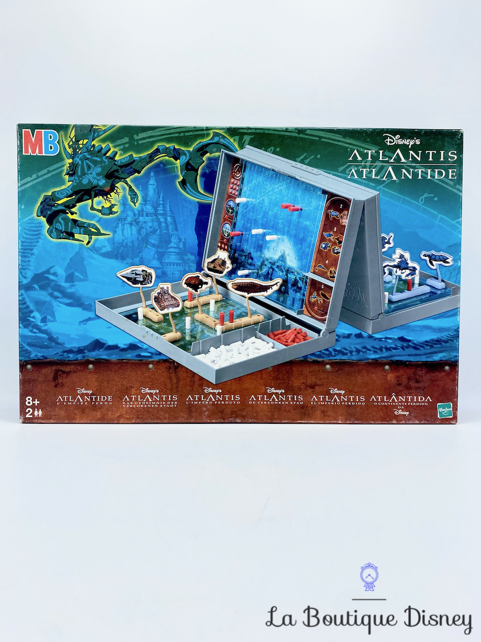 Jeu de société Atlantide l\'empire perdu Disney Hasbro vintage Atlantis Bataille Navale