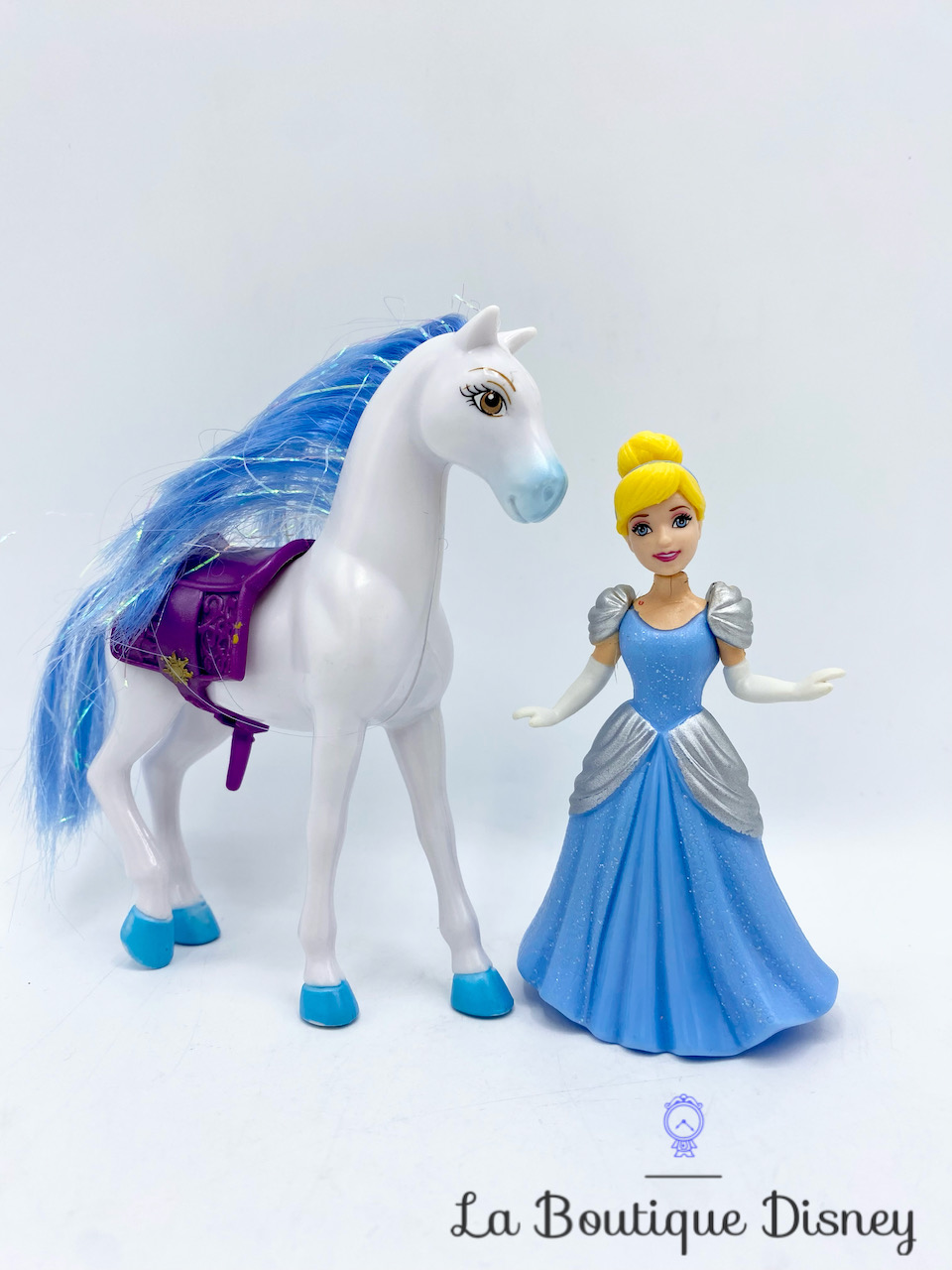 Figurine Mini Poupée Cendrillon Disney Princess Mattel Little Kingdom Dancing Duet cheval