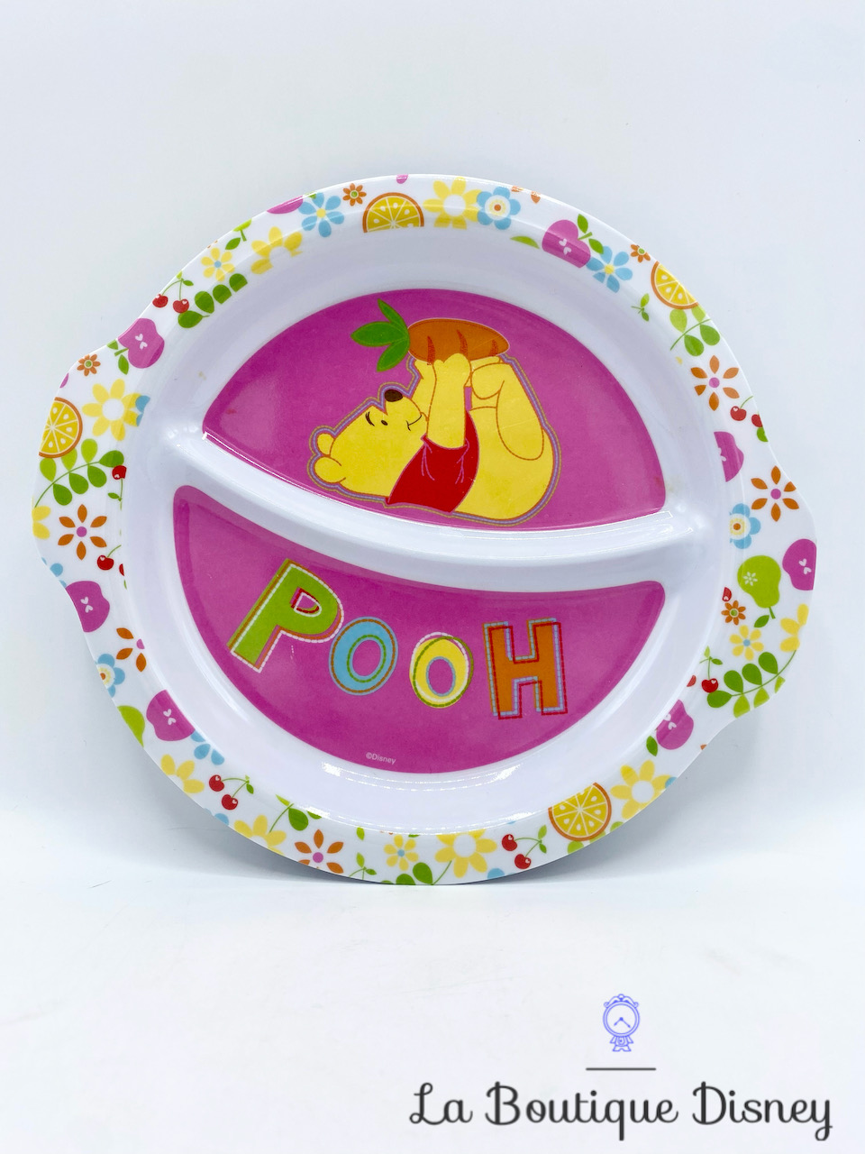 Assiette plastique Winnie l\'ourson Disney Store Exclusive Pooh compartiments
