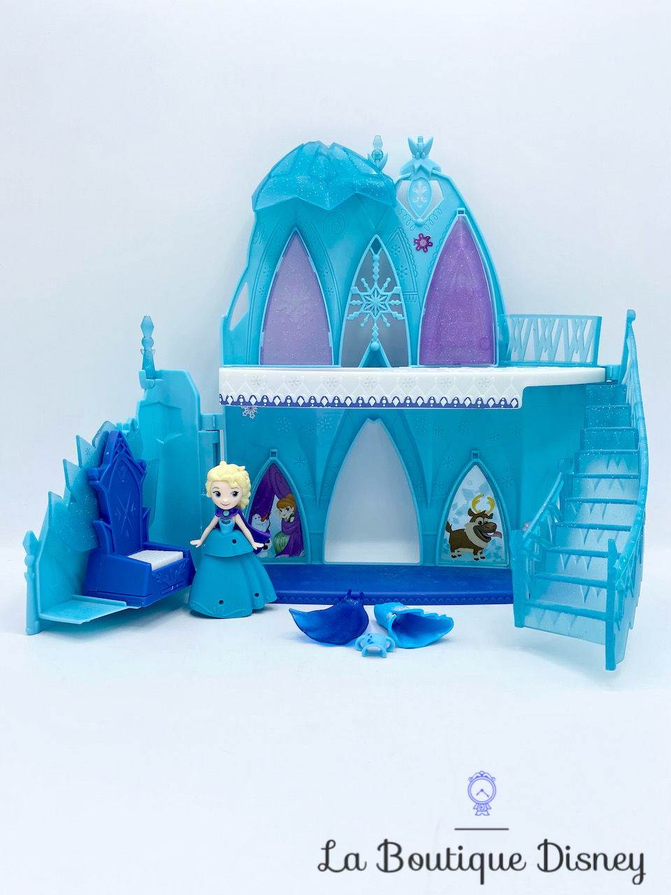 Jouet Figurine Little Kingdom Le chateau d\'Elsa La reine des neiges Disney Frozen Hasbro polly clip