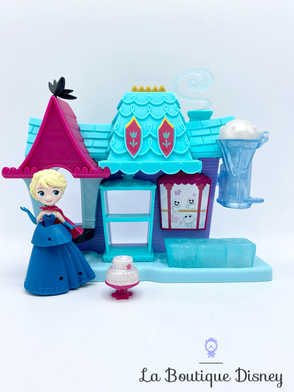 Figurine Little Kingdom Elsa Confiserie Le glacier d\'Arendelle La reine des neiges Disney Frozen Hasbro polly clip