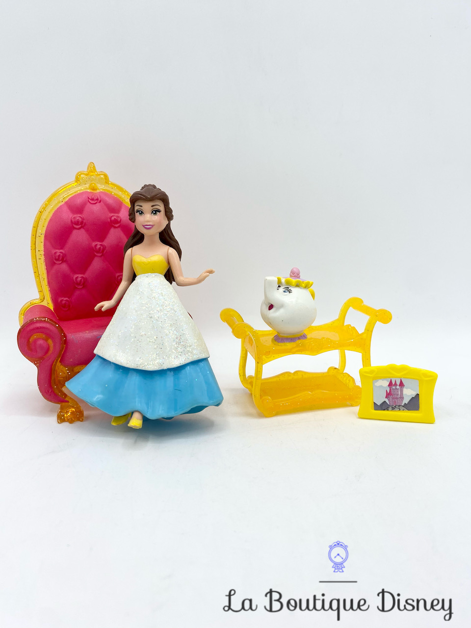 Figurine Fashion Polly Pocket Belle La belle et la bête Fairy Tale Scene Disney Princess Mattel 2011 Mini Poupée