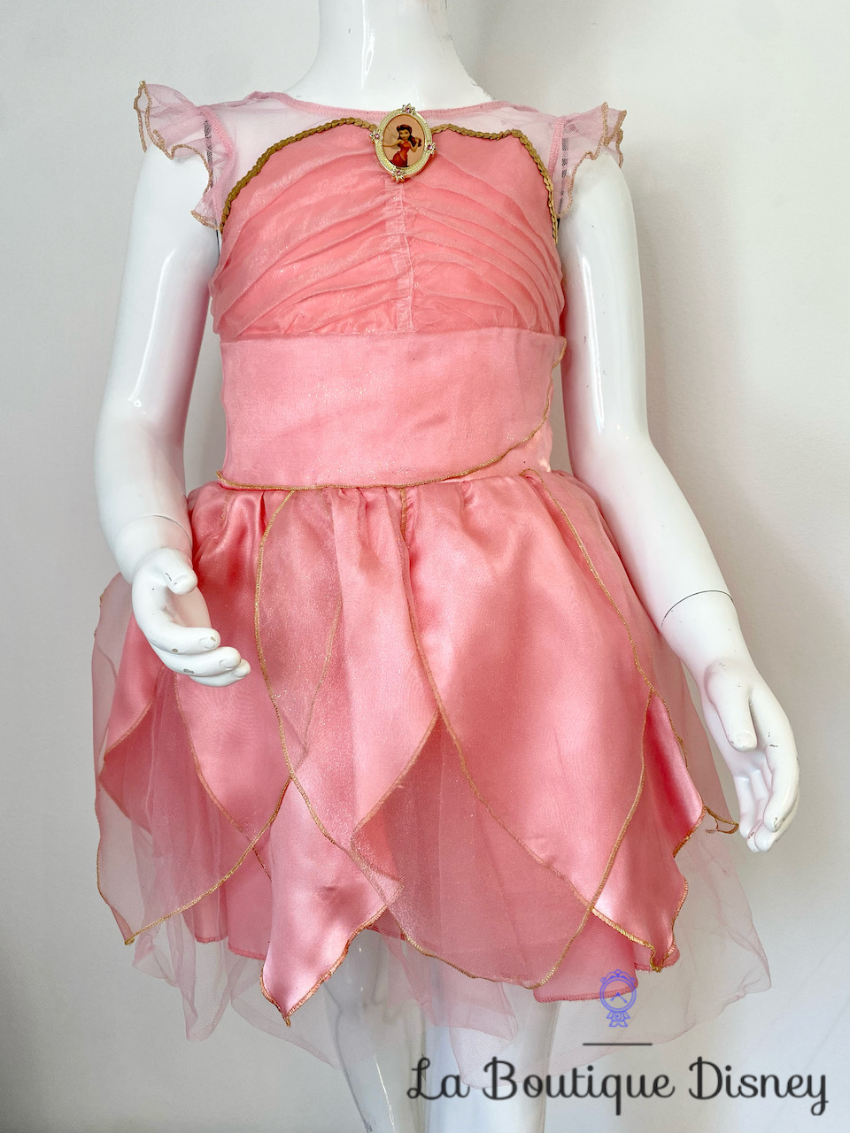 Déguisement Fée Roselia Disney Store taille 5-6 ans robe rose fairies
