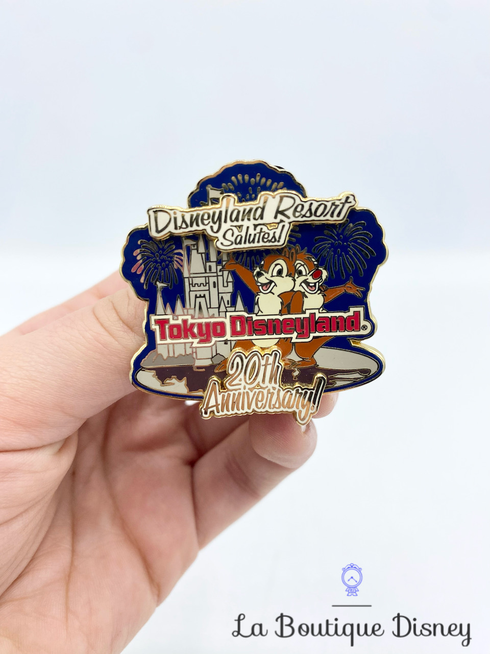 Pin Tic Tac Salutes Tokyo Disneyland 20th Anniversary Edition limitée 2000 EX Disneyland Resort USA Chip and Dale 3D 2003 21393
