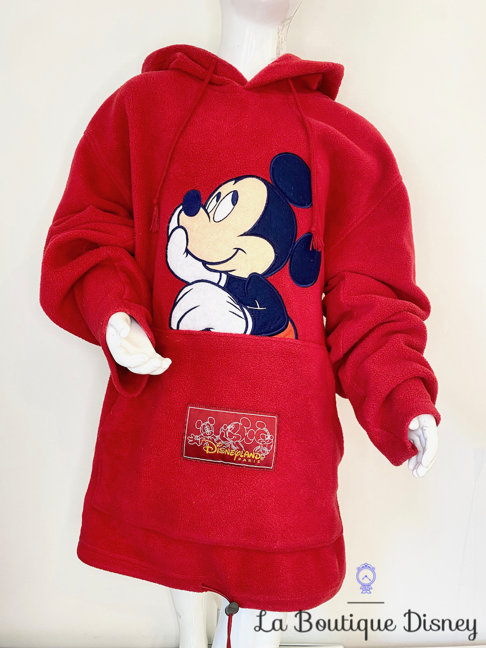 Sweat polaire Mickey Mouse Disneyland Paris Disney taille S rouge capuche mixte
