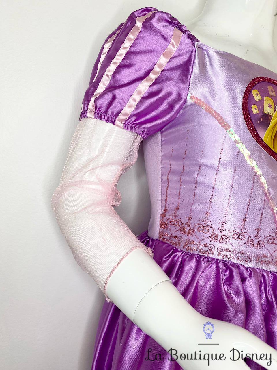 Déguisement Raiponce Disney Rubies Costume taille 7-8 ans robe princesse  violette Pascal coeur