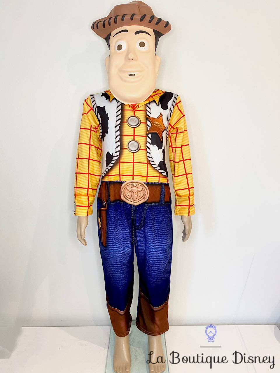 Déguisement Woody Toy Story Disney Rubies Costume taille 3-4 ans masque cow boy shérif jaune bleu