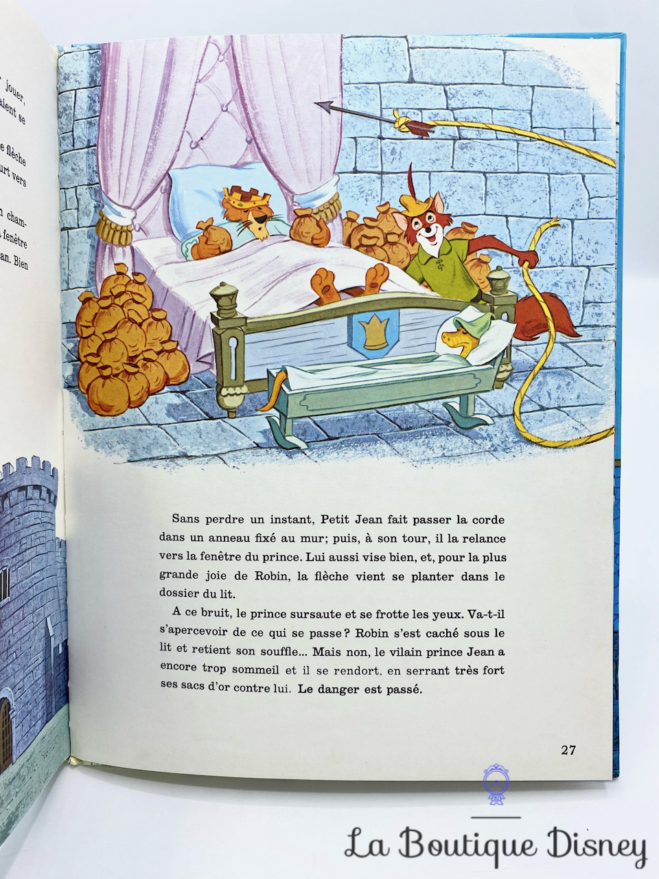 livre-ancien-le-triomphe-de-robin-des-bois-walt-disney-hachette-1974-7