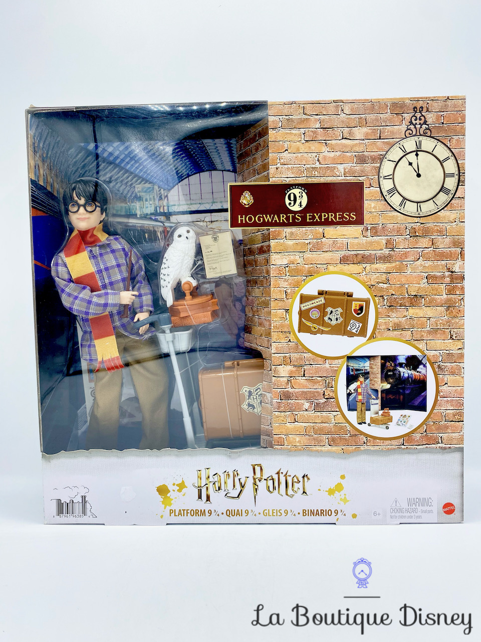 Coffret Poupée Harry Potter Quai 9 3/4 Mattel Hogwarts Poudlard Express Hedwige King Cross