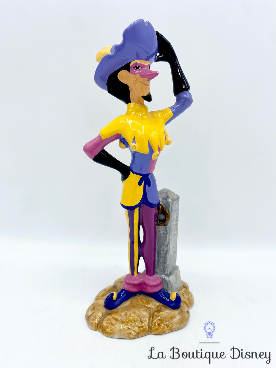 Figurine céramique porcelaine Clopin Le Bossu de notre Dame Disney 1996 vintage