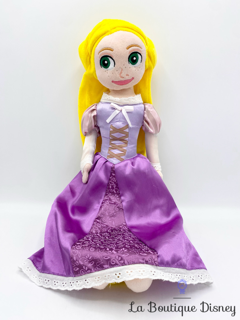 Poupée chiffon Raiponce Disney On Ice peluche princesse robe violette 50 cm