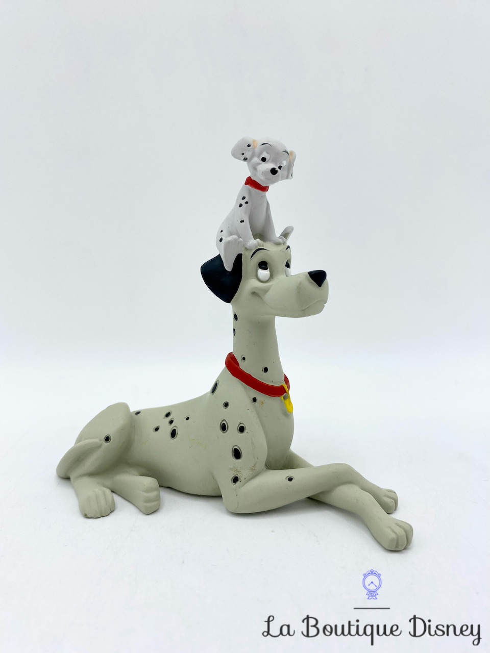 Figurine résine Pongo et Pepper Les 101 Dalmatiens Disney Hachette chiens 9 cm