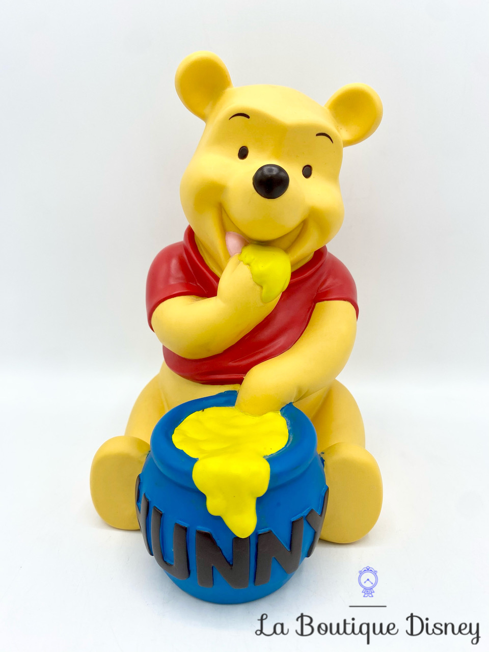Tirelire Winnie l\'ourson Hunny Disney Bullyland pot de miel plastique 18 cm