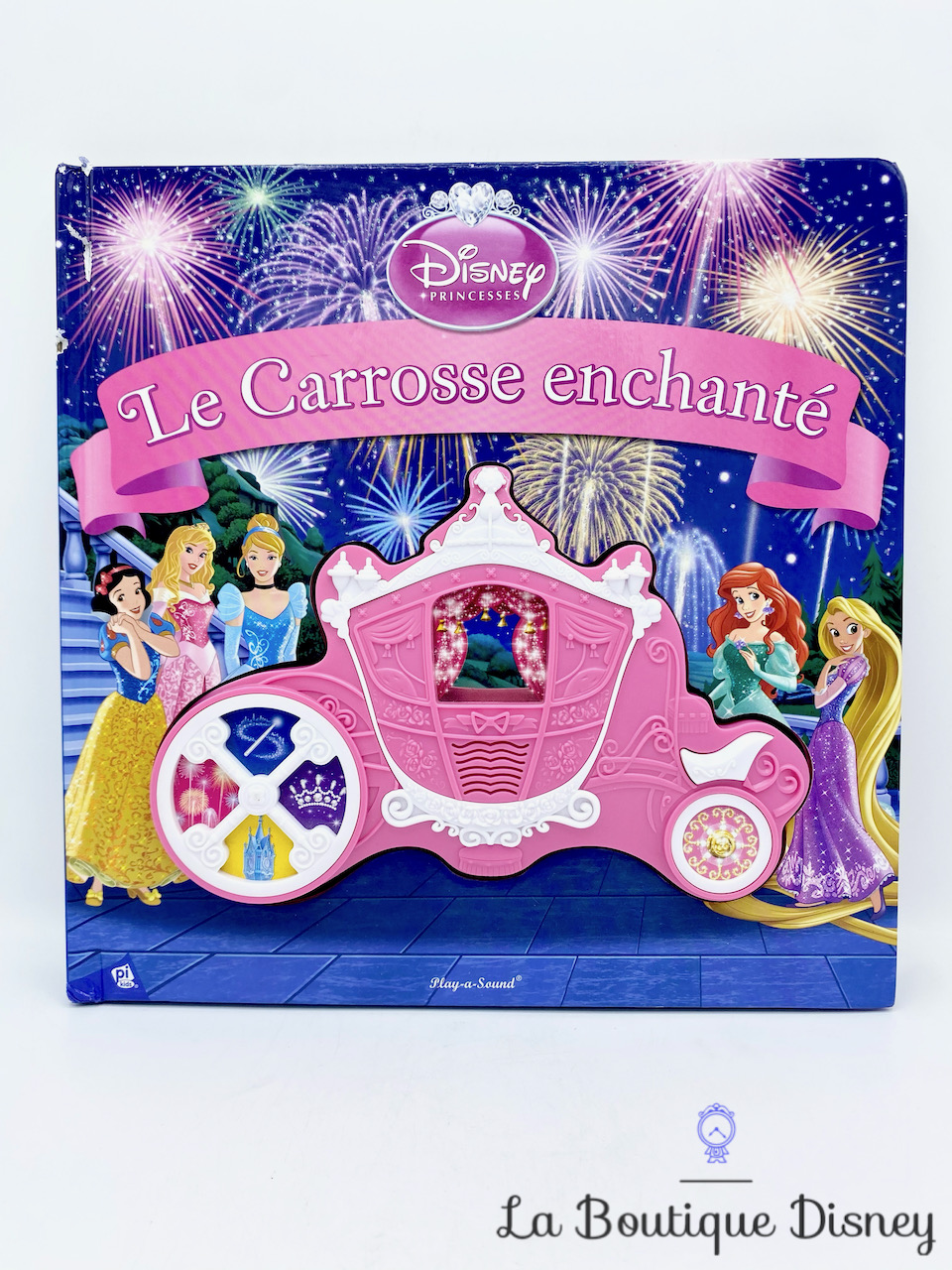 Livre musical Le Carrosse enchanté Disney Princesses Disney PI Kids Play a Sound chanson musique