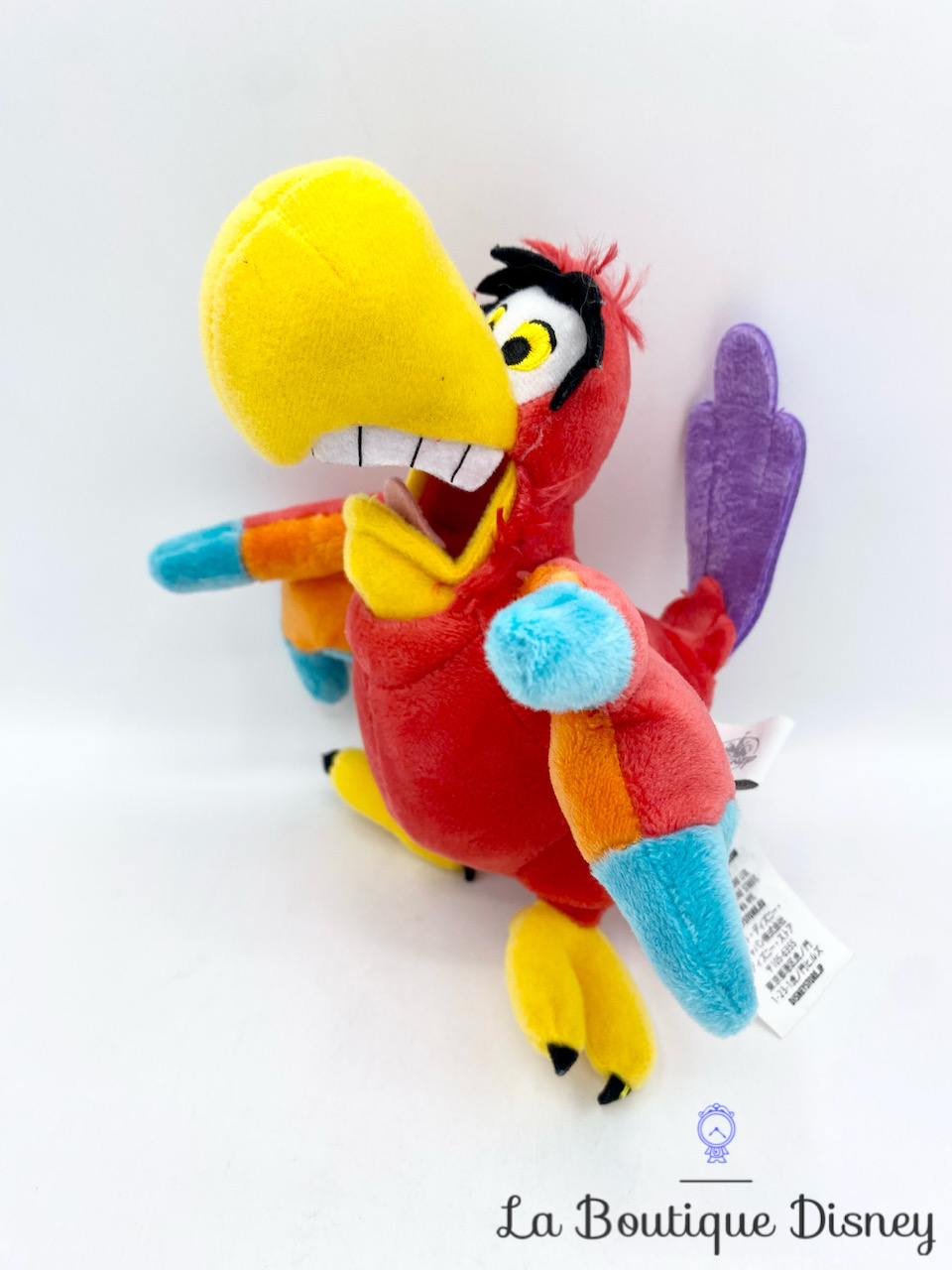 peluche-iago-perroquet-aladdin-disney-store-oiseau-rouge-1
