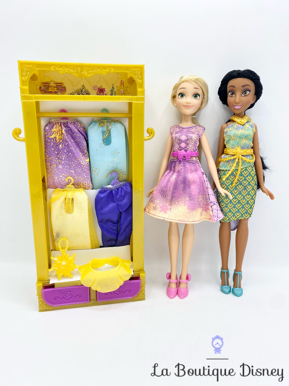Poupées Jasmine et Raiponce Multi tenues Disney Princess Hasbro Dressing Garde Robe
