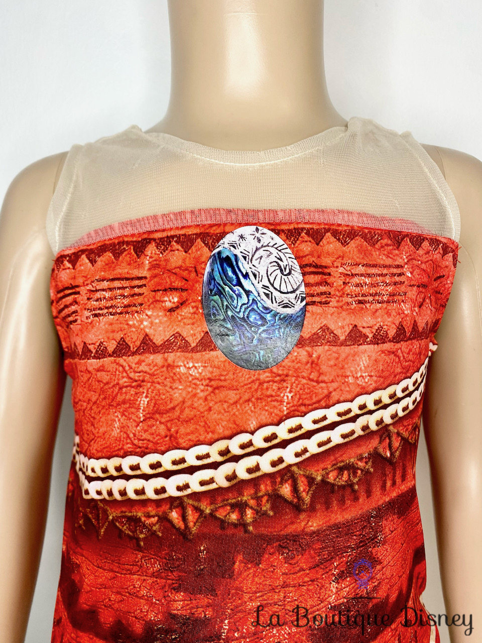 Déguisement classique Vaiana robe avec collier Perruque