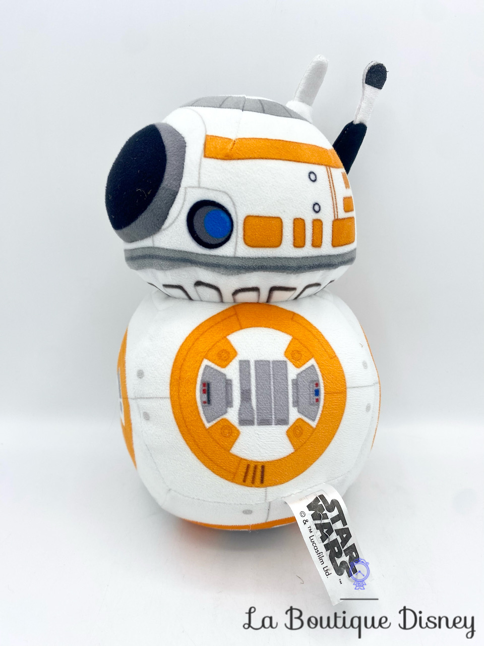 Peluche BB8 Droïde Star Wars Nicotoy robot blanc orange 23 cm