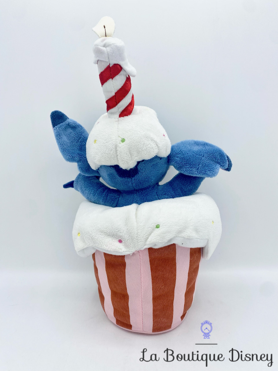 Peluche Stitch Happy Birthday Disneyland Paris Disney gâteau anniversaire  bougie 30 cm