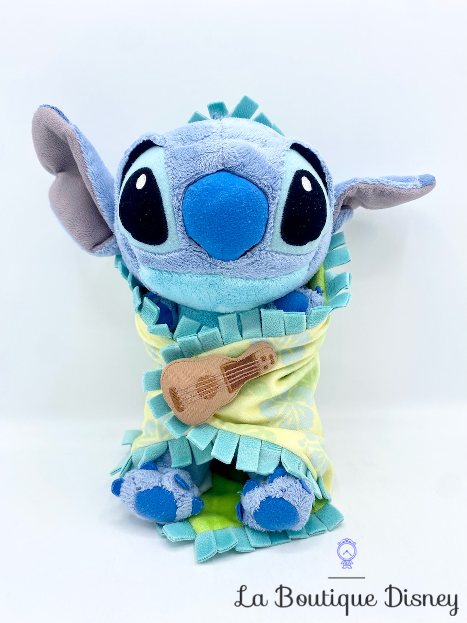 Lilo&Stitch - Peluche Stitch Bleu Avec Son et Chemise Hawaïenne - 33cm -  Qualité Super Soft