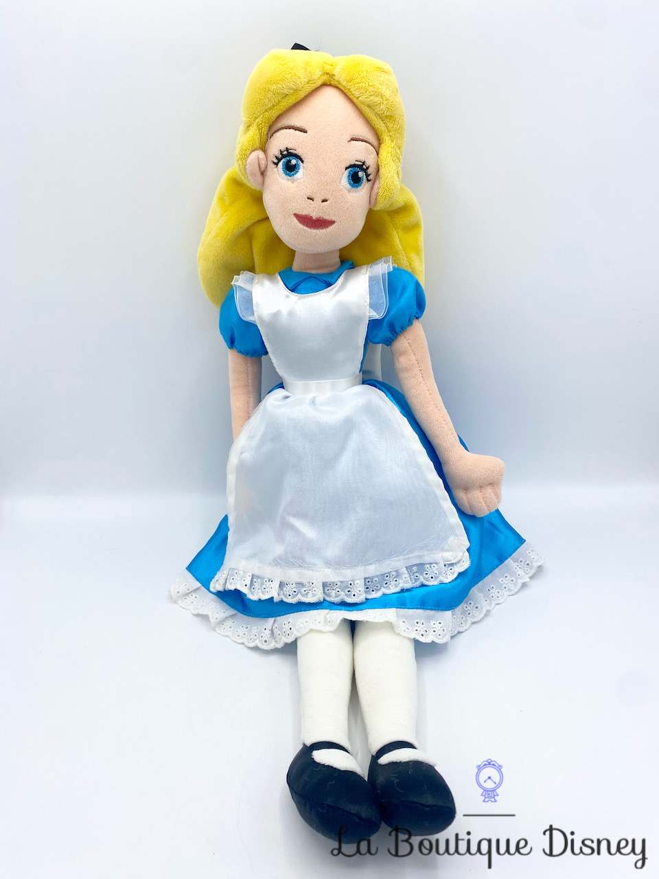 Poupée chiffon Alice au pays des Merveilles Disney Parks Disneyland peluche tablier 52 cm