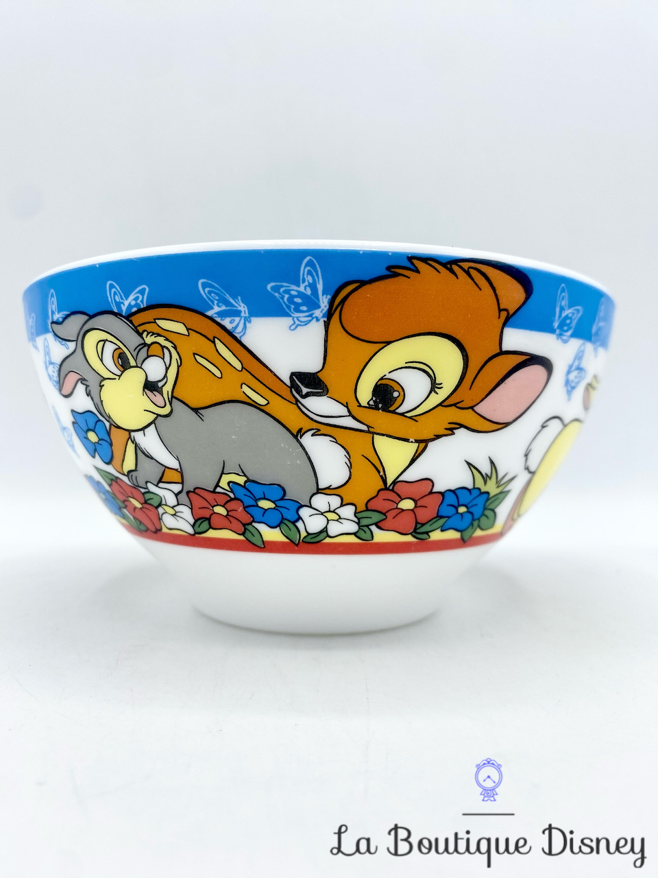 Bol Panpan Bambi Disney Arcopal vintage tasse mug papillons fleurs lapin