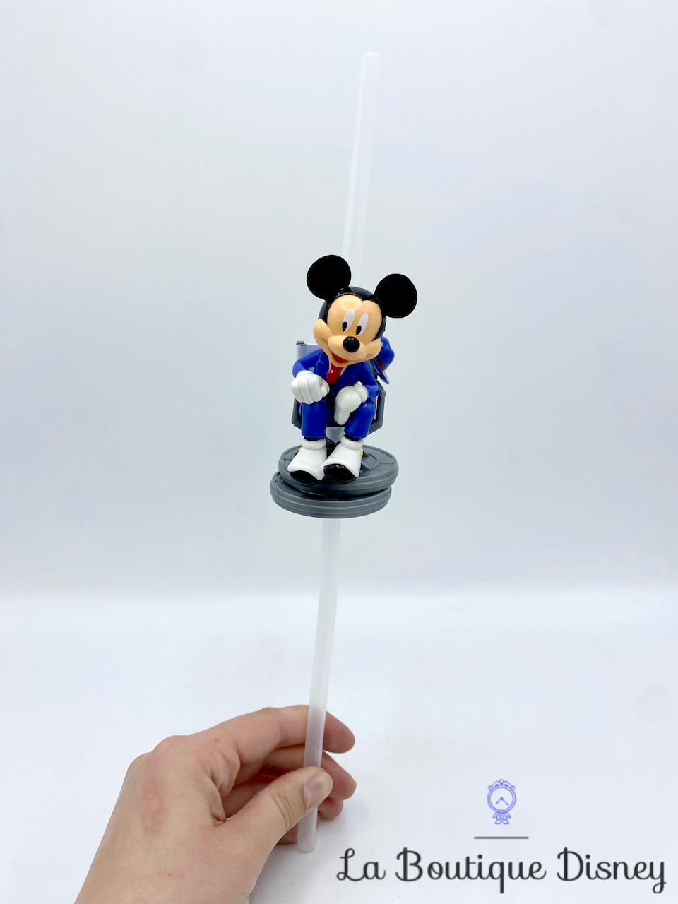 Paille Mickey Mouse Fauteuil Cinéma Disneyland Paris Disney bouchon plastique 34 cm