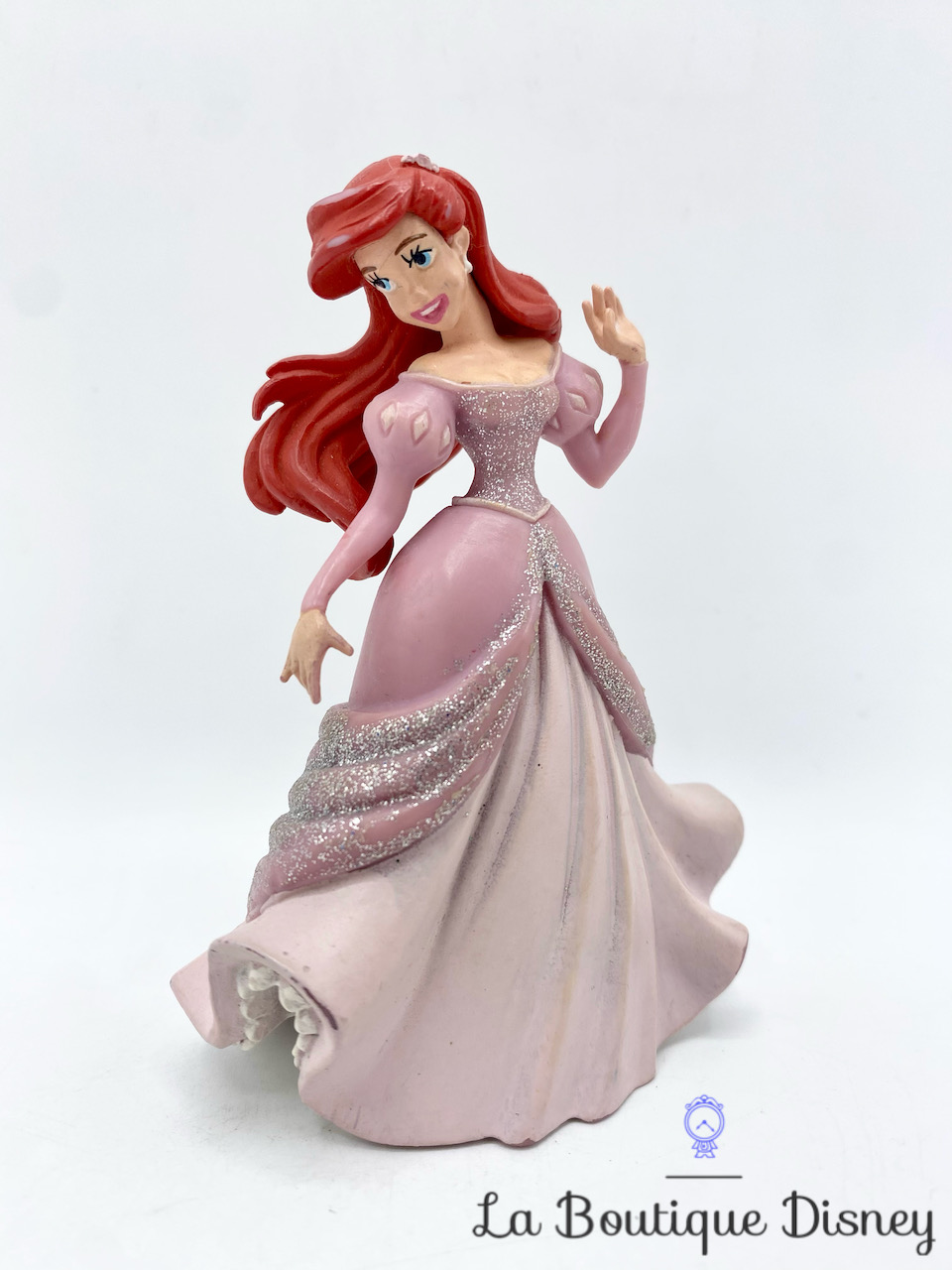 Figurine Ariel La petite sirène Disney princesse robe rose 9 cm