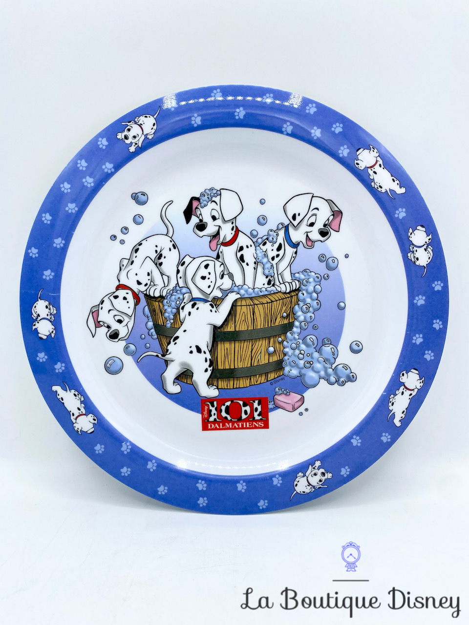 Assiette Les 101 Dalmatiens Disney Spel chiens bulles plastique