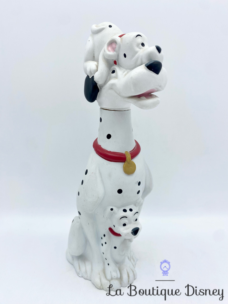 Bouteille savon Pongo Les 101 Dalmatiens Disney Grosvenor vintage chien shampoing