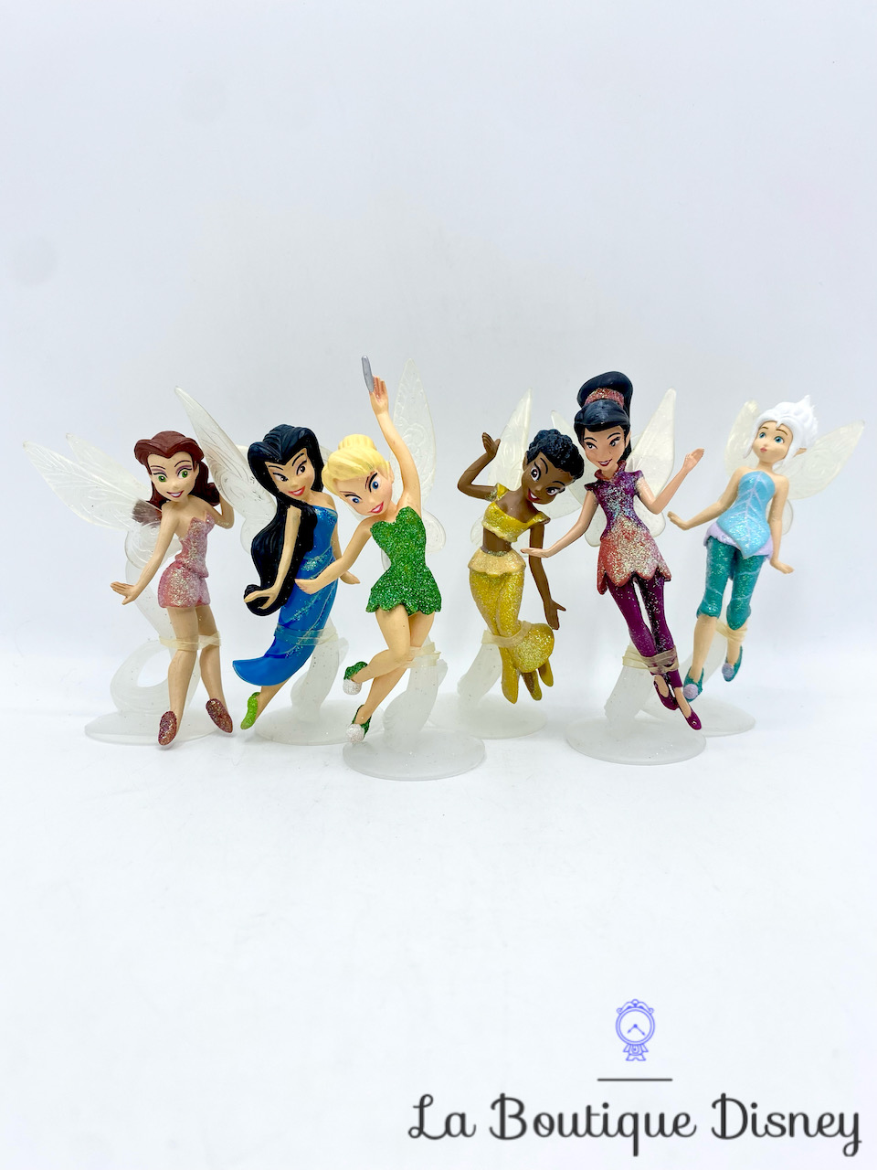 Figurines Les Fées Playset Disney Fairies Disney Store Clochette Iridessa Vidia Roselia Cristal Ondine