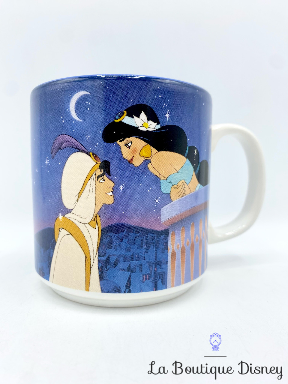 Tasse scène Aladdin Jasmine The Walt Disney Company England mug scène film nuit Génie