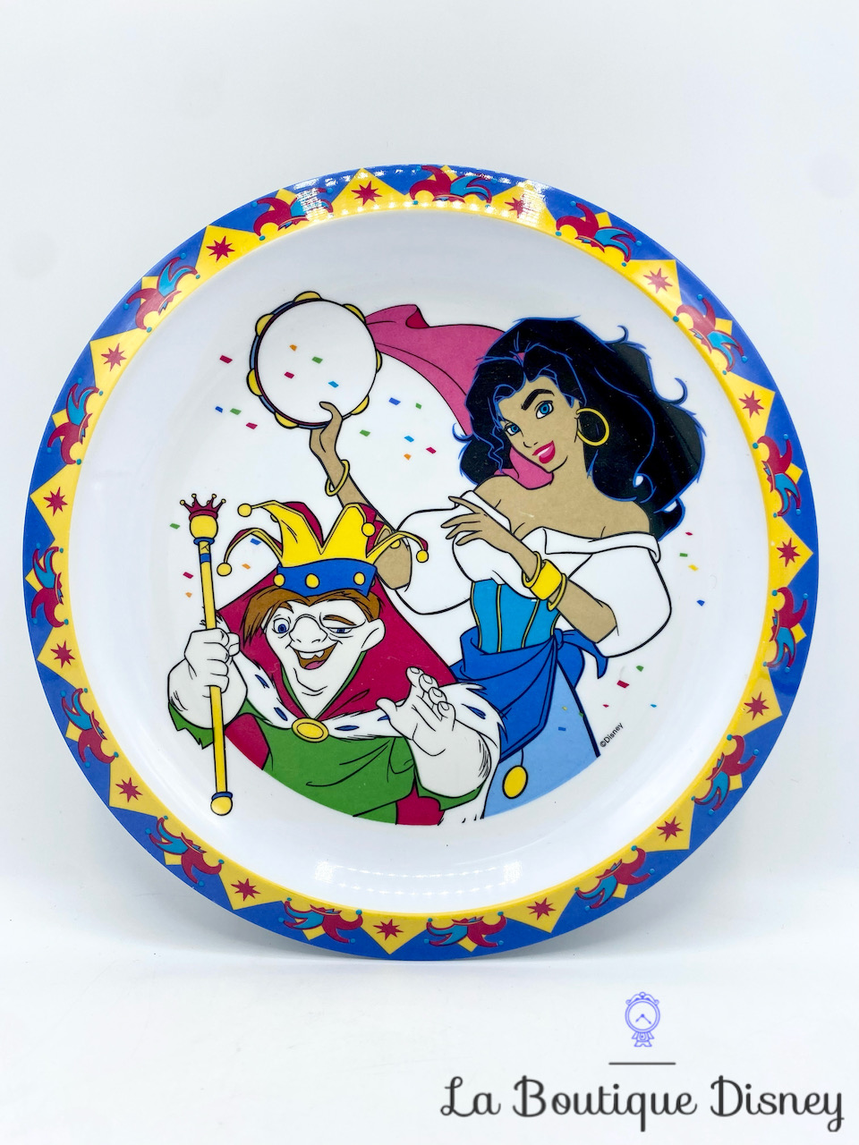 Assiette Le Bossu de Notre Dame Disney Trudeau plastique Esmeralda Quasimodo