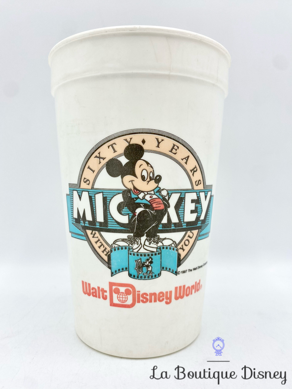 Gobelet Coca Cola Mickey Sixty Years With You Walt Disney World USA cup verre plastique