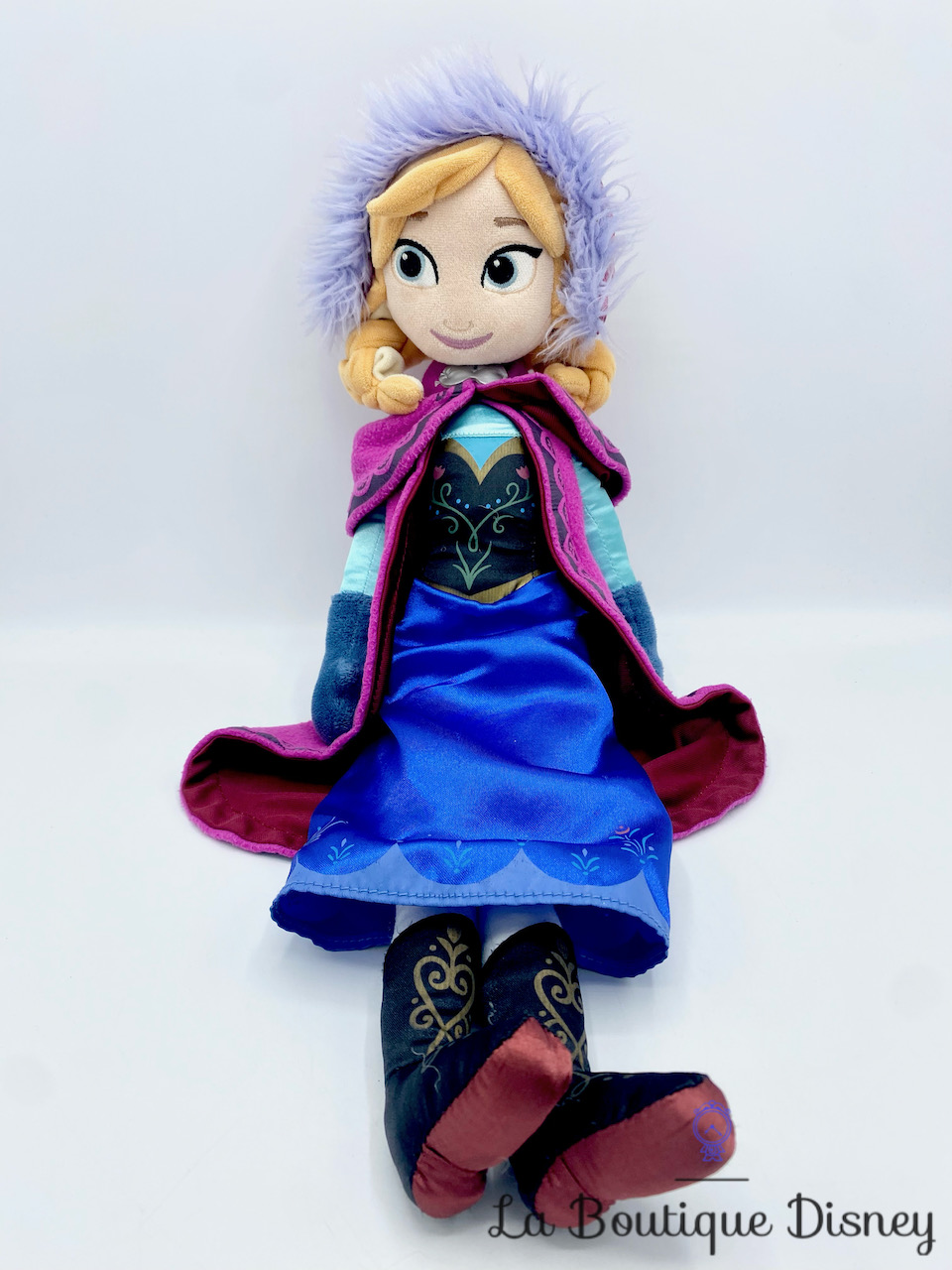 Poupée chiffon Anna La reine des neiges Disney Store Disney Parks peluche princesse cape manteau 53 cm