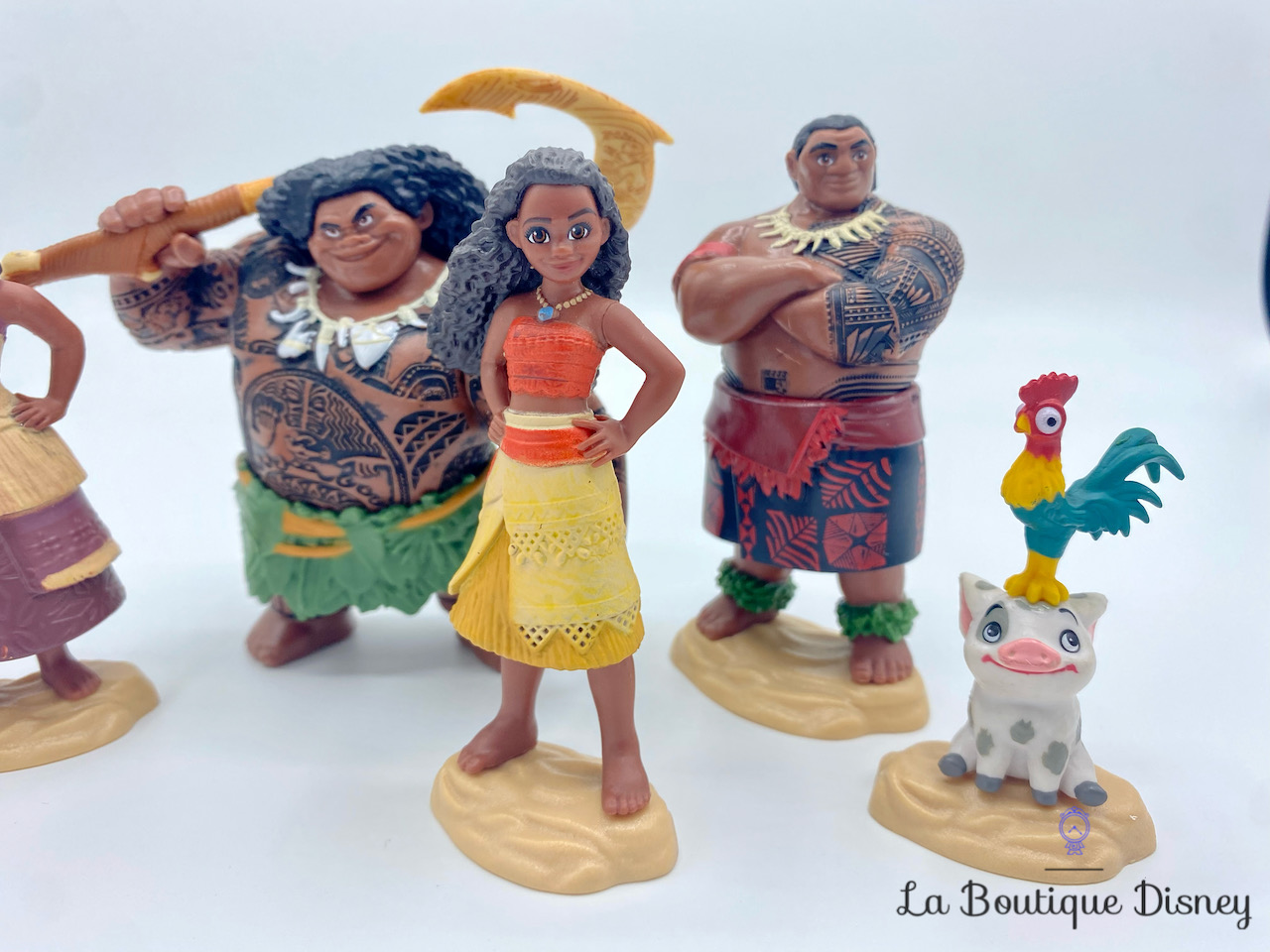 Disney Store Official Jouets pour Le Bain Vaiana, 5 pcs, Contient Les  Personnages Vaiana, Maui, Pua, Hei-Hei, et Tamatoa dans