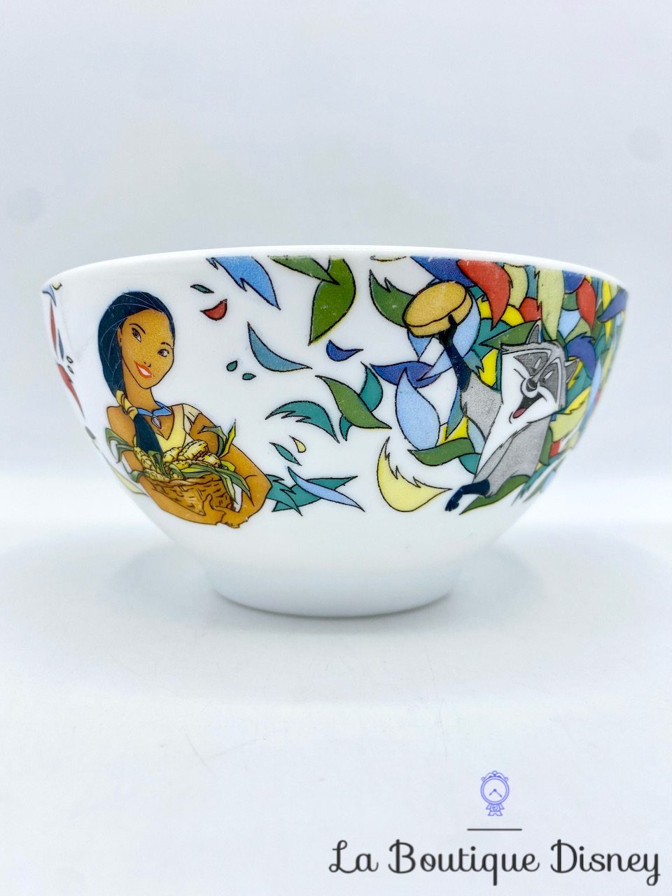 Bol Pocahontas Meeko Disney Arcopal vintage tasse mug feuilles vent