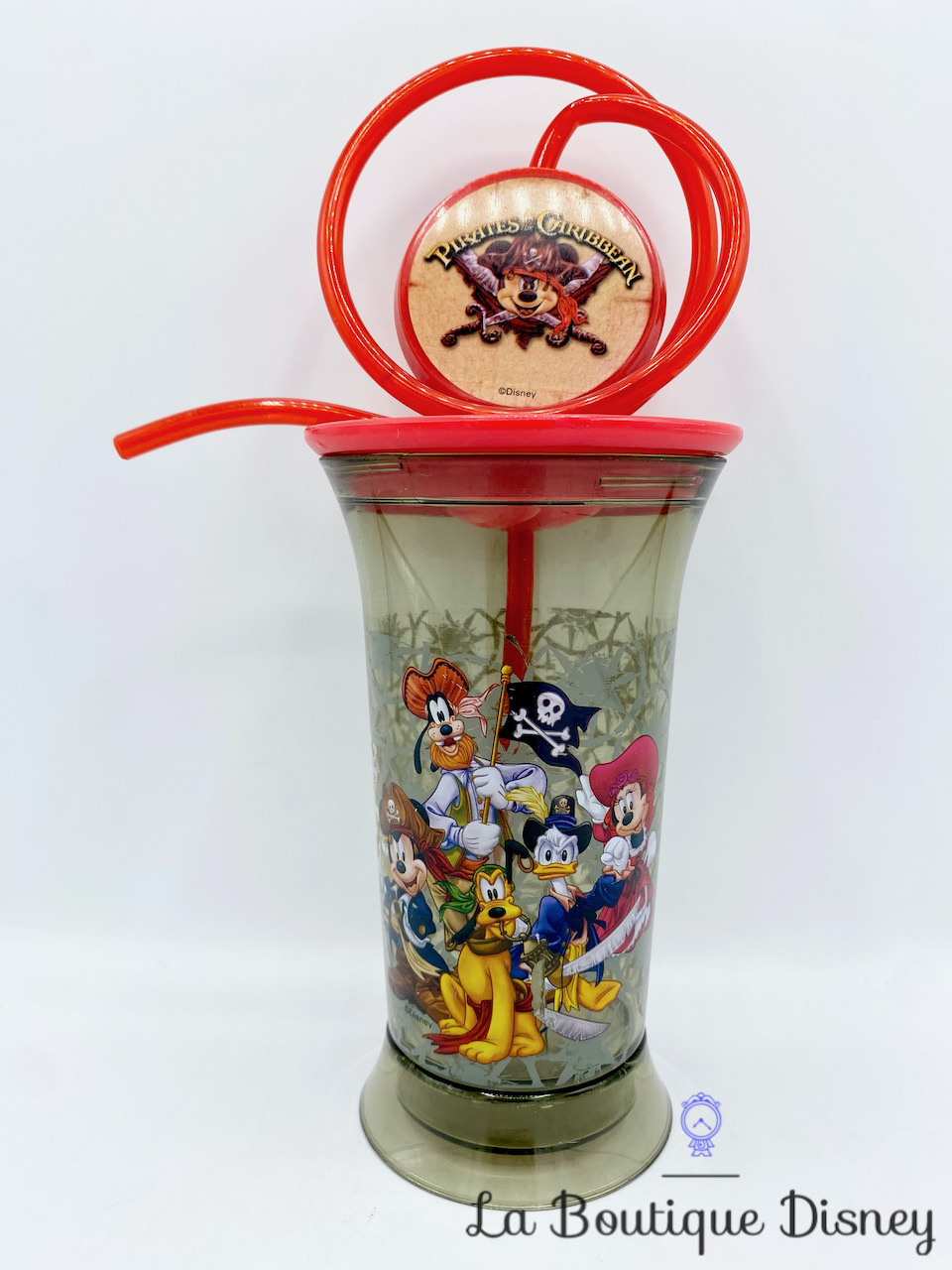 Gobelet paille Mickey et ses amis Pirates of the Caribbean Disney Trudeau verre plastique Pirates des Caraïbes