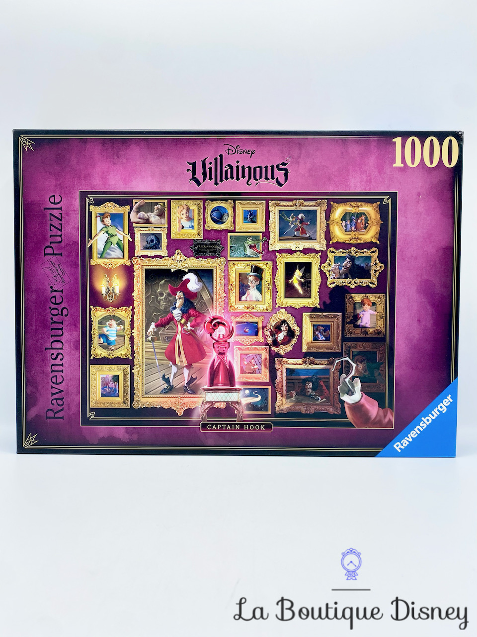 Puzzle 1000 Pièces Disney Villainous Capitaine Crochet Captain Hook Ravensburger N°150229 Peter Pan cadres tableaux