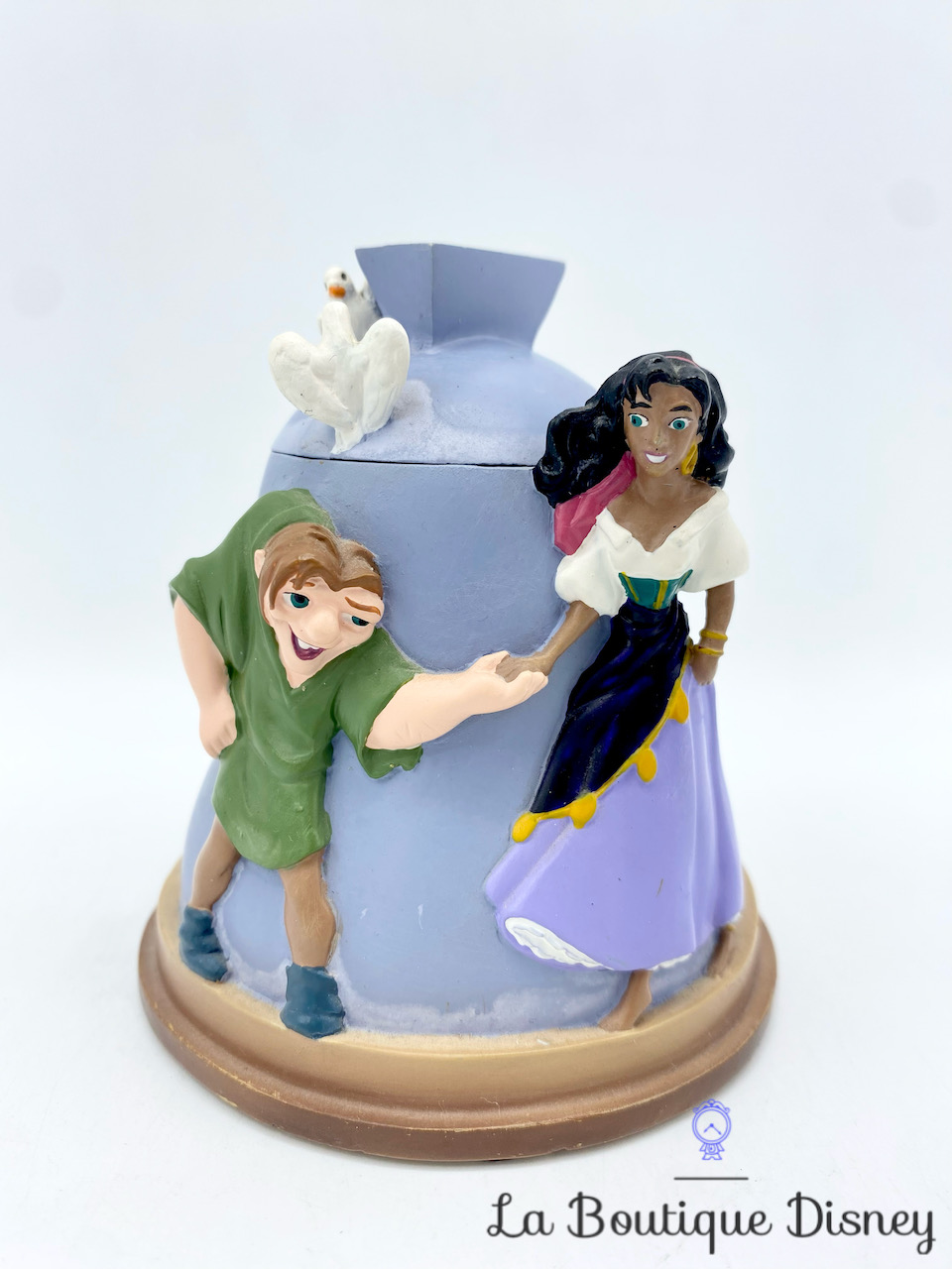 Boite résine Le Bossu de Notre Dame Disney vintage cloche Quasimodo Esmeralda