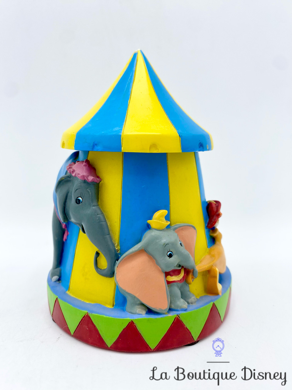 Boite résine Dumbo Disney vintage chapiteau cirque Madame Jumbo Clowns