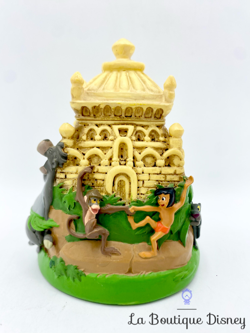 Boite résine Le livre de la jungle Disney vintage palais temple Mowgli Singes Baloo Bagheera