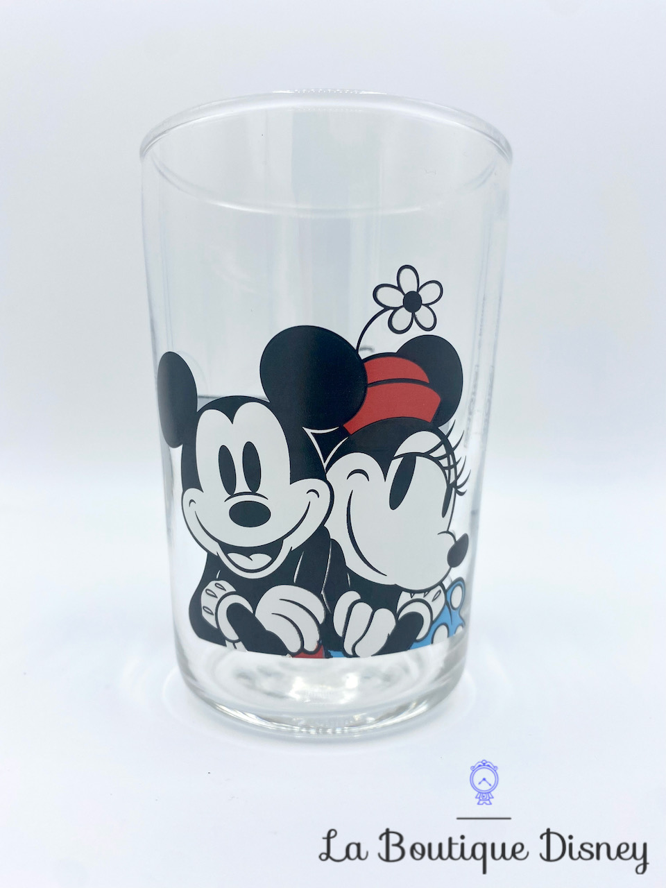 Verre Amora Mickey Minnie Mouse The True Original Disney moutarde