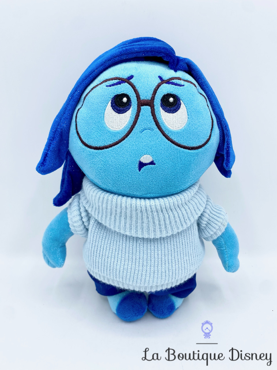Peluche Tristesse Vice Versa Disney Store poupée bleu émotion 27 cm