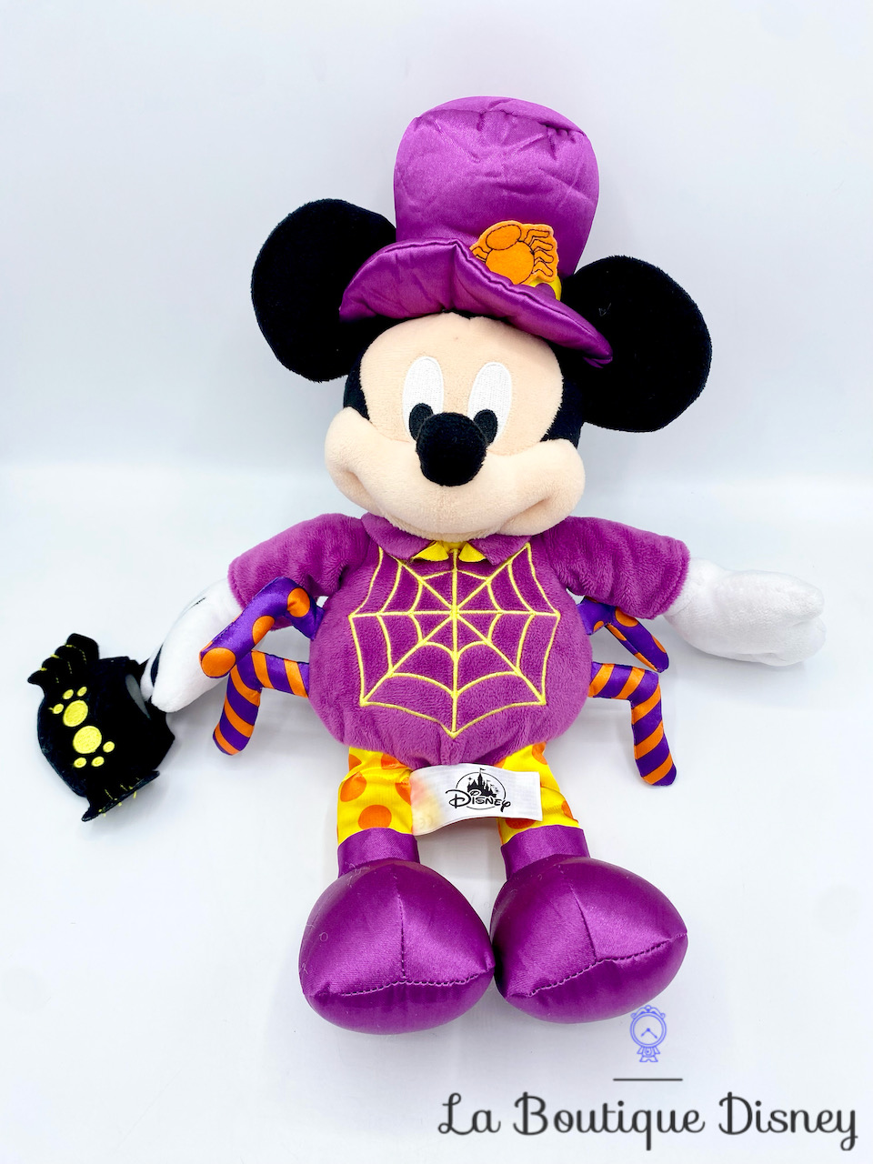 Peluche Mickey Mouse Halloween Araignée Disney Parks Disneyland violet 42 cm