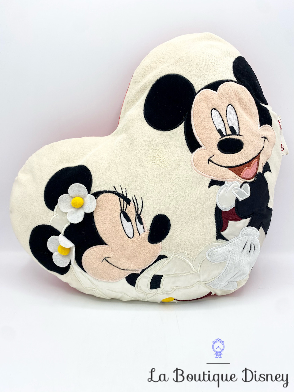 Coussin Minnie Mickey Mouse mariés Disneyland Paris Disney mariage coeur