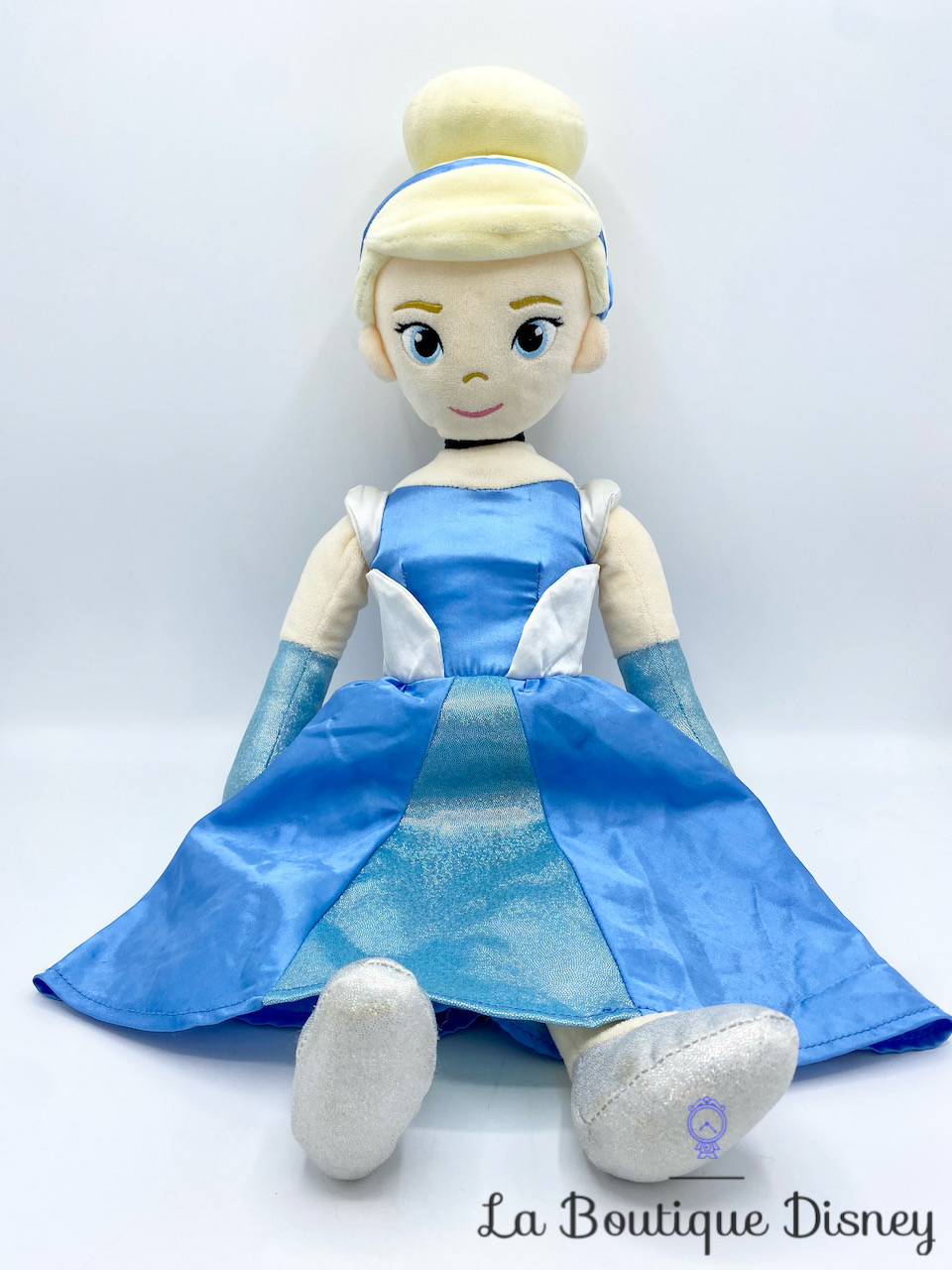 Poupée Chiffon lumineuse Cendrillon Disney Primark peluche princesse robe  bleu 56 cm