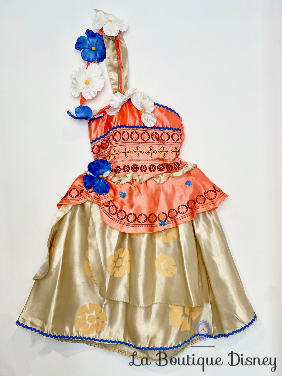 Déguisement Vaiana Disneyland Paris Disney taille 8 ans robe princesse  polynésienne fleurs