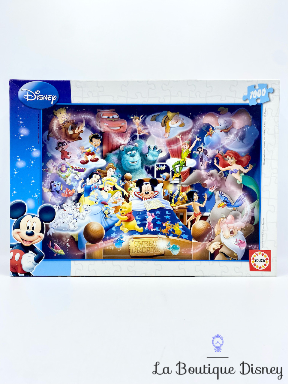 Puzzle 1000 Pièces Sweet Dream Disney EDUCA lit rêves Mickey multi personnages