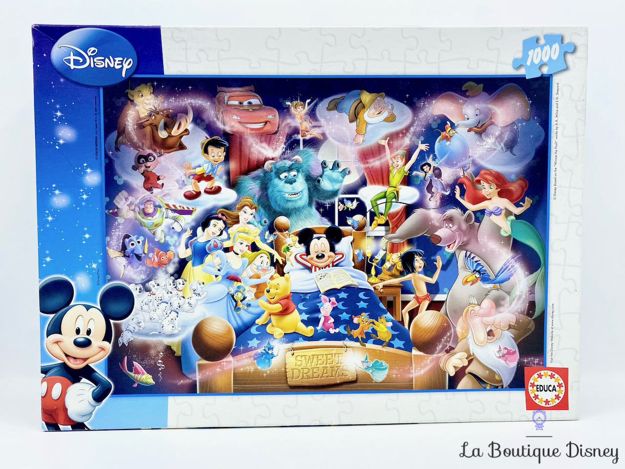 Puzzle 1000 Pièces Sweet Dream Disney EDUCA lit rêves Mickey multi  personnages